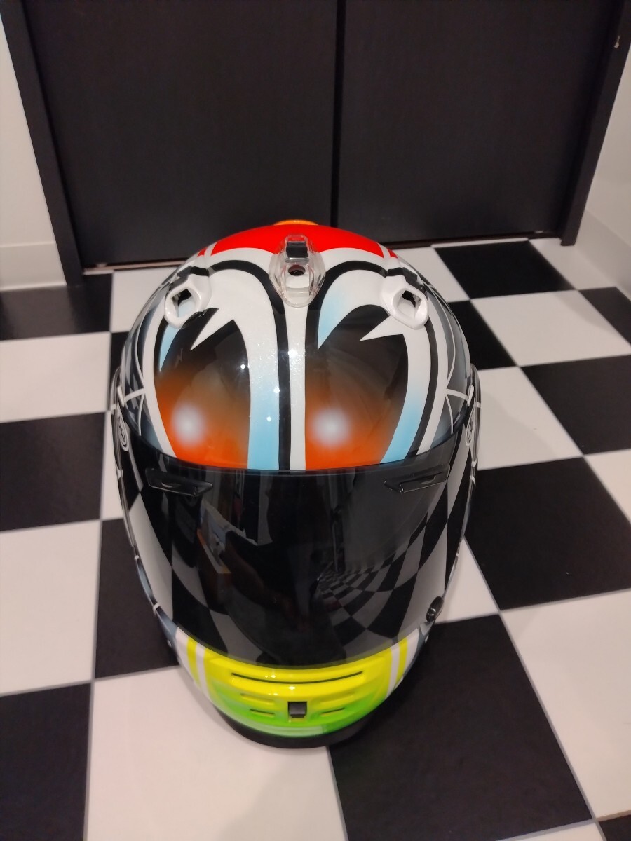 アライ Arai RAPIDE IR カスタムペイント 中古 sizeM 目玉 忠ヘル(M