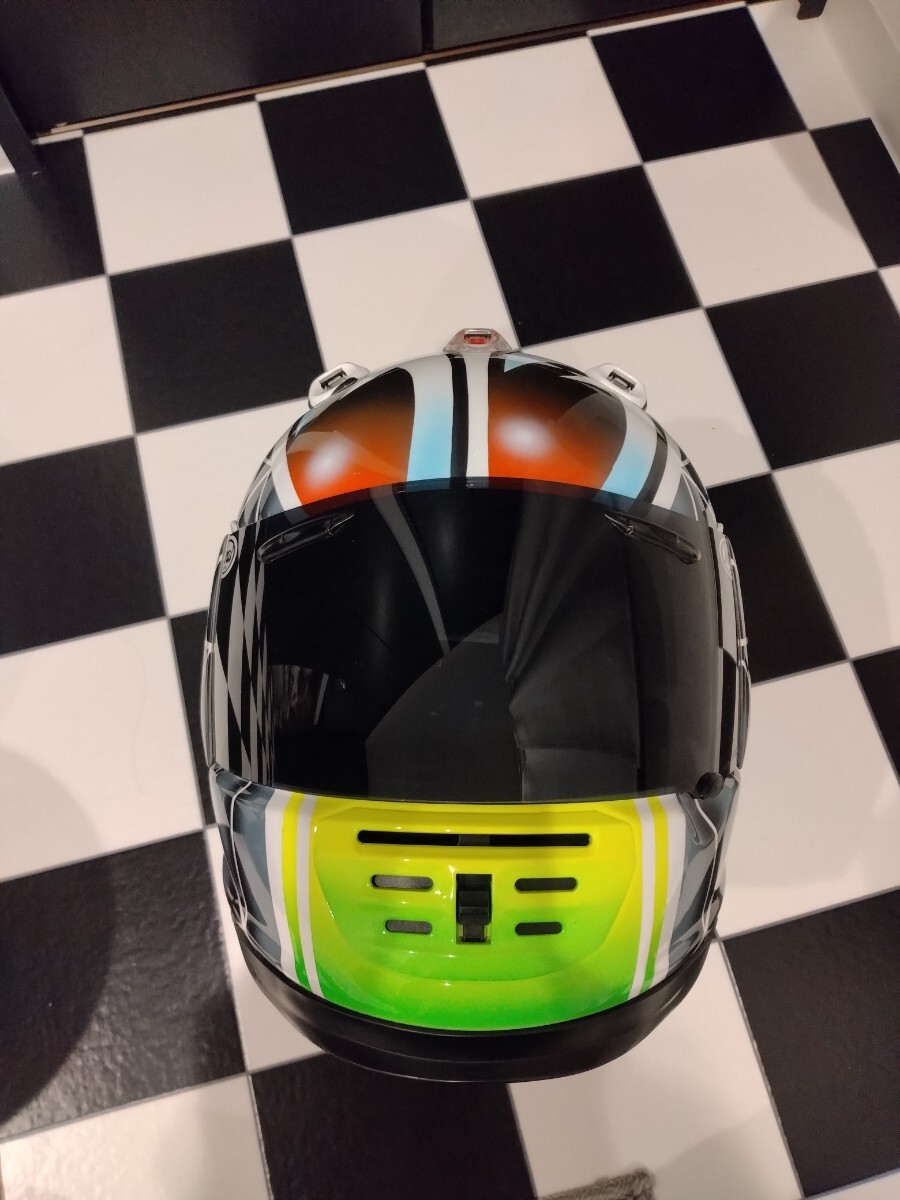 アライ Arai RAPIDE IR カスタムペイント 中古 sizeM 目玉 忠ヘル(M