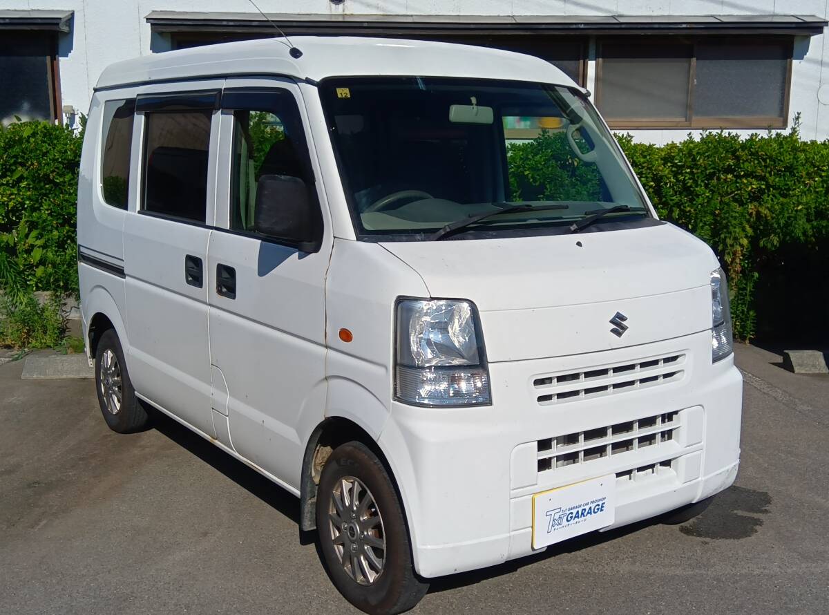 鶴岡発!! H21年 スズキ エブリイバン DA64V PAハイルーフ 4WD 車検R7年