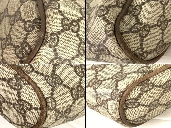 □GUCCI グッチ オールドグッチ ヴィンテージ シェリーライン GG柄 PVC