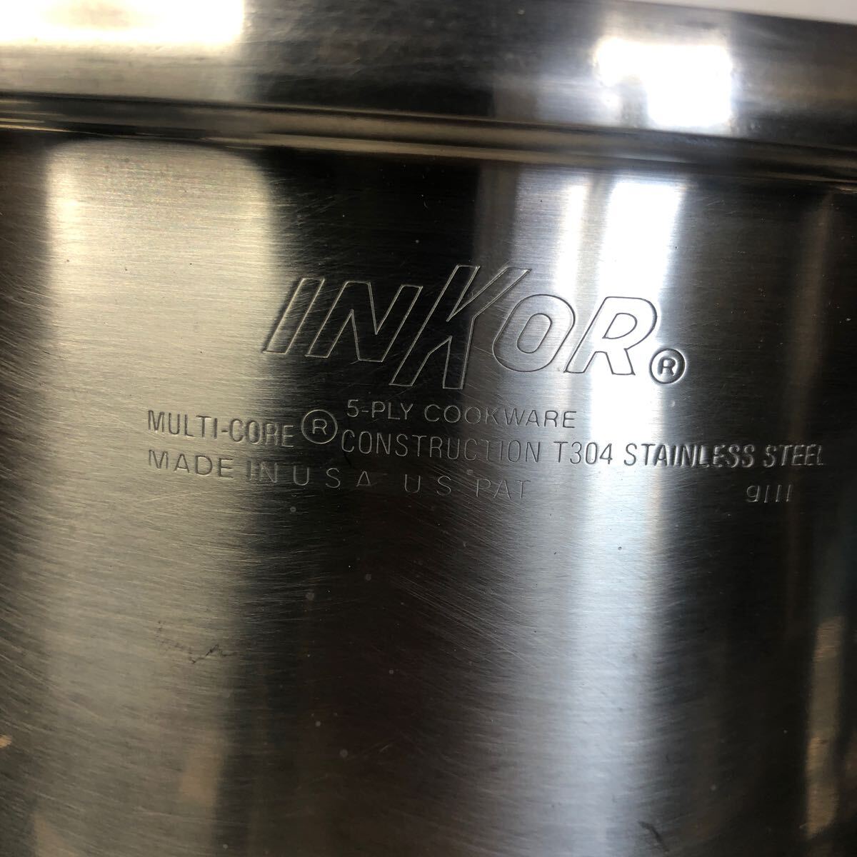 INKOR フライパン 両手鍋 セット ステンレス製 調理器具USA製 _7