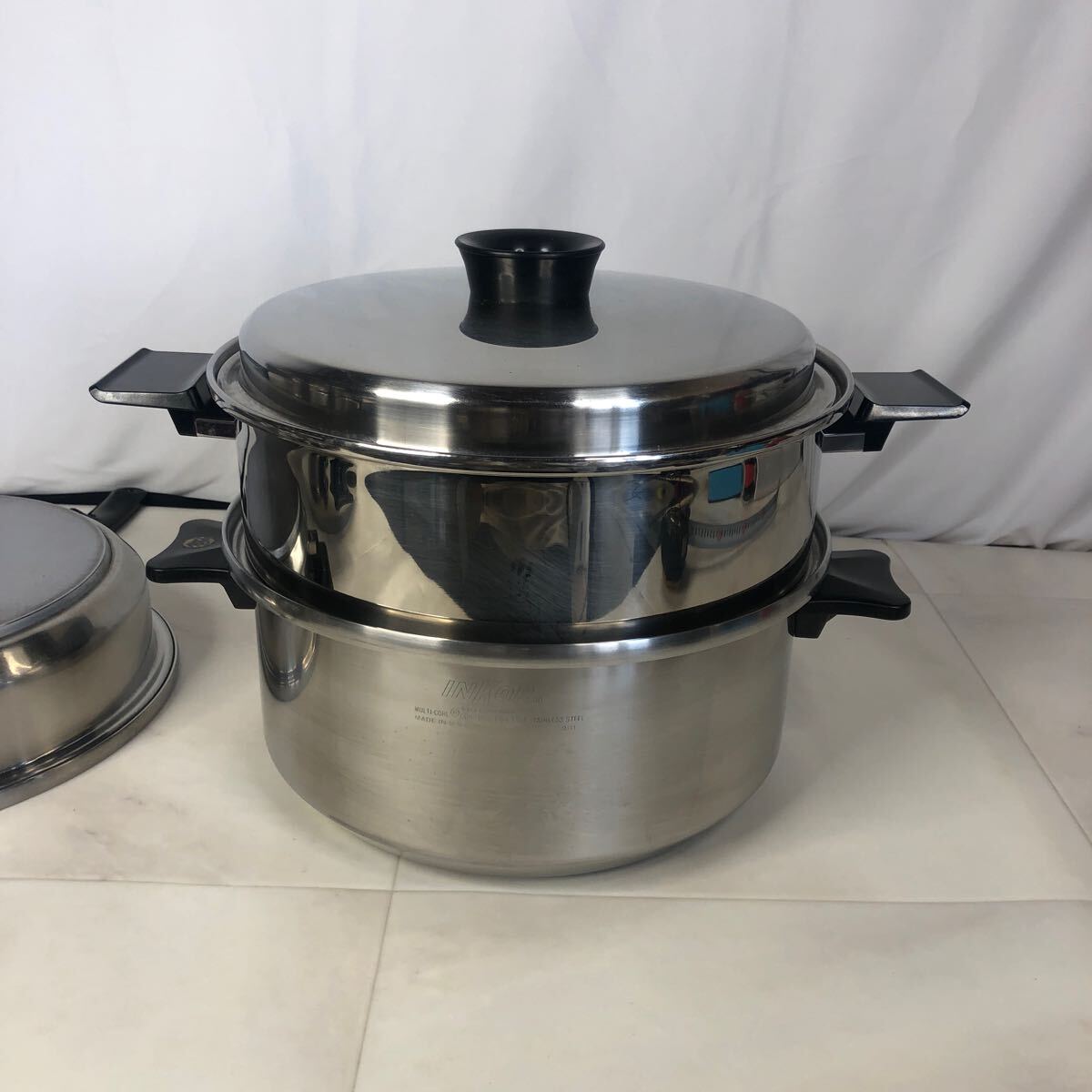 INKOR フライパン 両手鍋 セット ステンレス製 調理器具USA製 _9