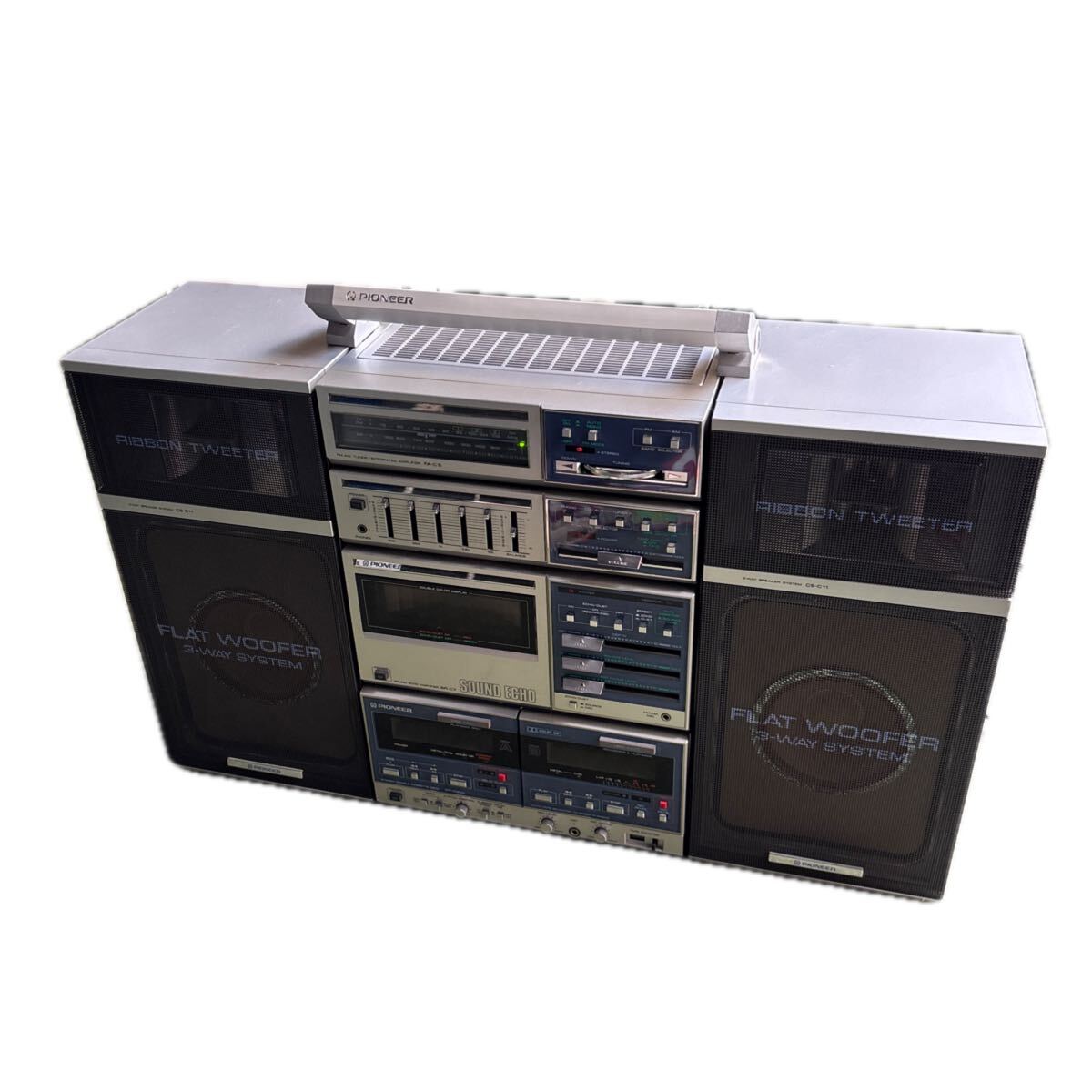 ○E476 通電OK Pioneer ラジカセ ダブルカセットデッキ パイオニア CS