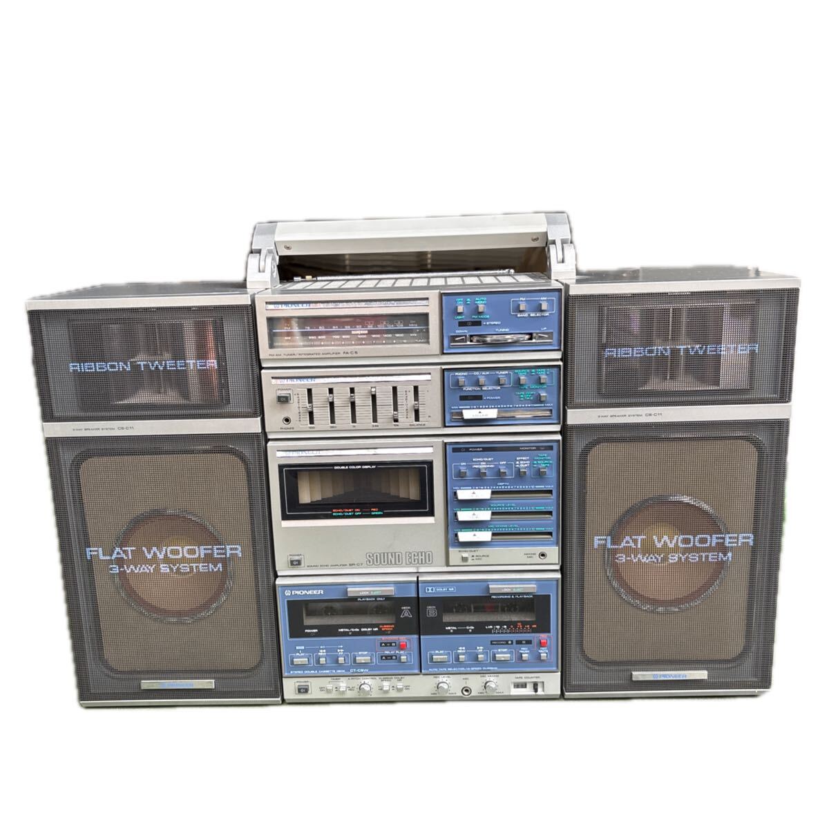 ○E476 通電OK Pioneer ラジカセ ダブルカセットデッキ パイオニア CS