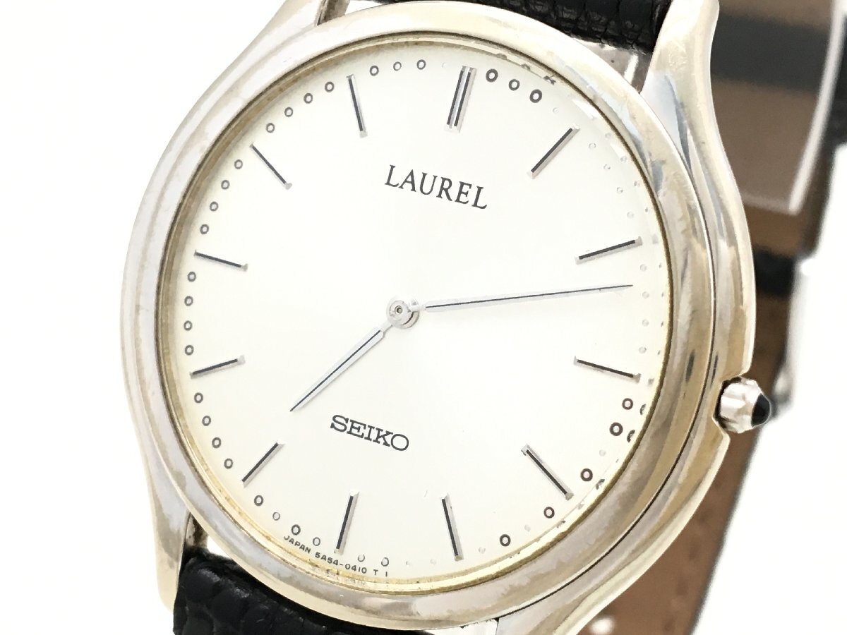 ◆感謝価格◆SEIKO◆LAUREL◆セイコーローレル◆クォーツ腕時計◆ SEIKO セイコー LAUREL ローレル「5A54-0170」18KT 総重量30.5g 腕時計