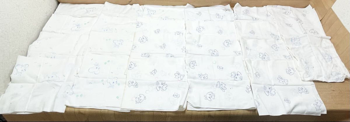 希少！ 昭和レトロ ポップ イラスト柄 布おむつ かわいい 古布
