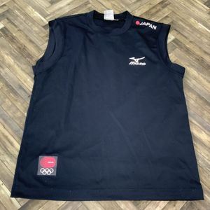 HY1105 ミズノ　タンクトップ　Japan　日本代表　オリンピック　スポーツウェア　ブラッ