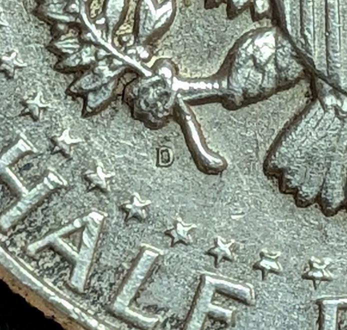 ケネディ ハーフダラー 銀貨 1964年】☆ミントマークD☆50セント ケネディ ハーフダラー 銀貨 1964年】☆ミントマークD☆50セント
