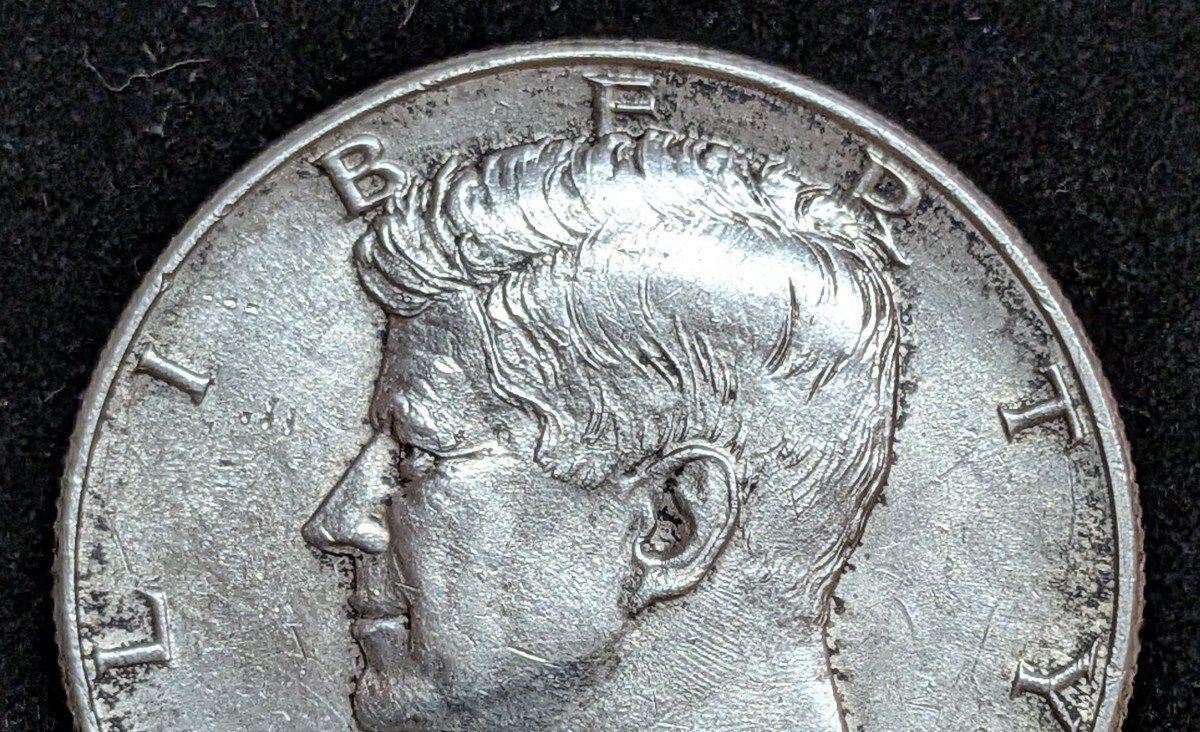 ケネディ ハーフダラー 銀貨 1964年】☆ミントマークD☆50セント