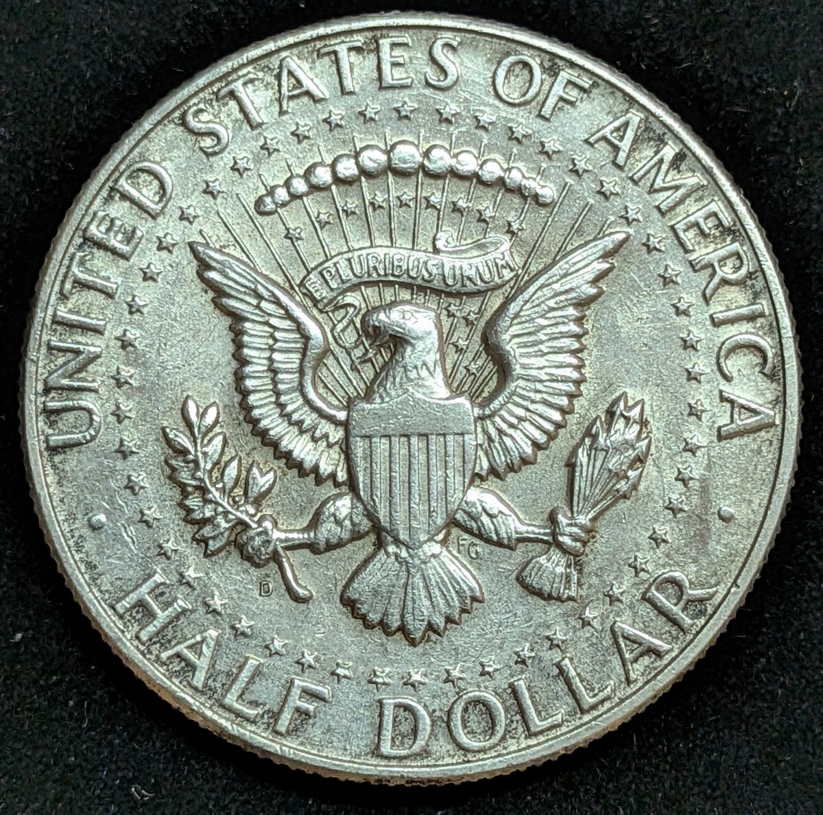 ケネディ ハーフダラー 銀貨 1964年】☆ミントマークD☆50セント