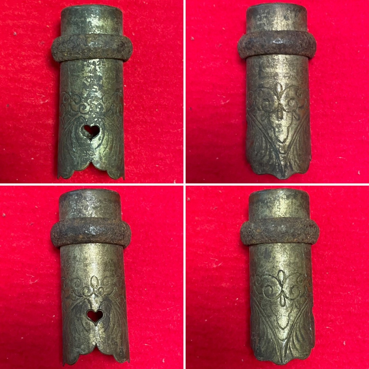 槍 口金まとめて 時代物 部品取り ジャンク品 ミリタリー 武具 甲冑 鎧 
