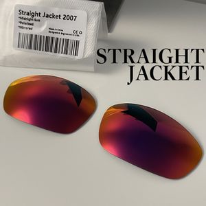 残り僅か！偏光レンズ OAKLEY オークリー /ストレートジャケット/ルビーミラー/POLARIZED