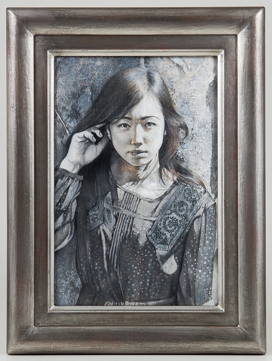 1on1】真作 小木曽誠 『桜と陽』 ミクストメディア 4号 三越2019年個展