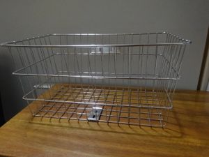 ワイドバスケット　大型バスケット　自転車カゴ　フロントバスケット　大きいカゴ　通学