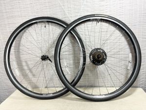 フェルト 700c リアエンド幅135㎜ 7速スプロケット タイヤ付きホイールSET 通勤通学　 ク