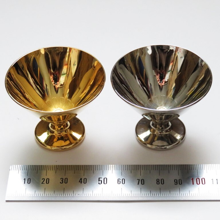 ✨　金杯 銀杯　✨ 金杯・銀杯セット 金杯(24K GP 金メッキ) 銀杯(SP-3 RF 銀メッキ) 最大