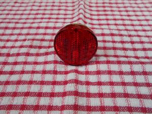 キャットアイ　丸型　泥除け用リフレクター　メッキボディ　新品