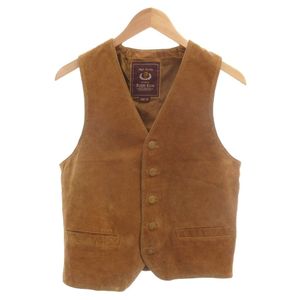 Ralph Eton レザーベスト 豚革 M ベージュ /HW ■GY61 メンズ