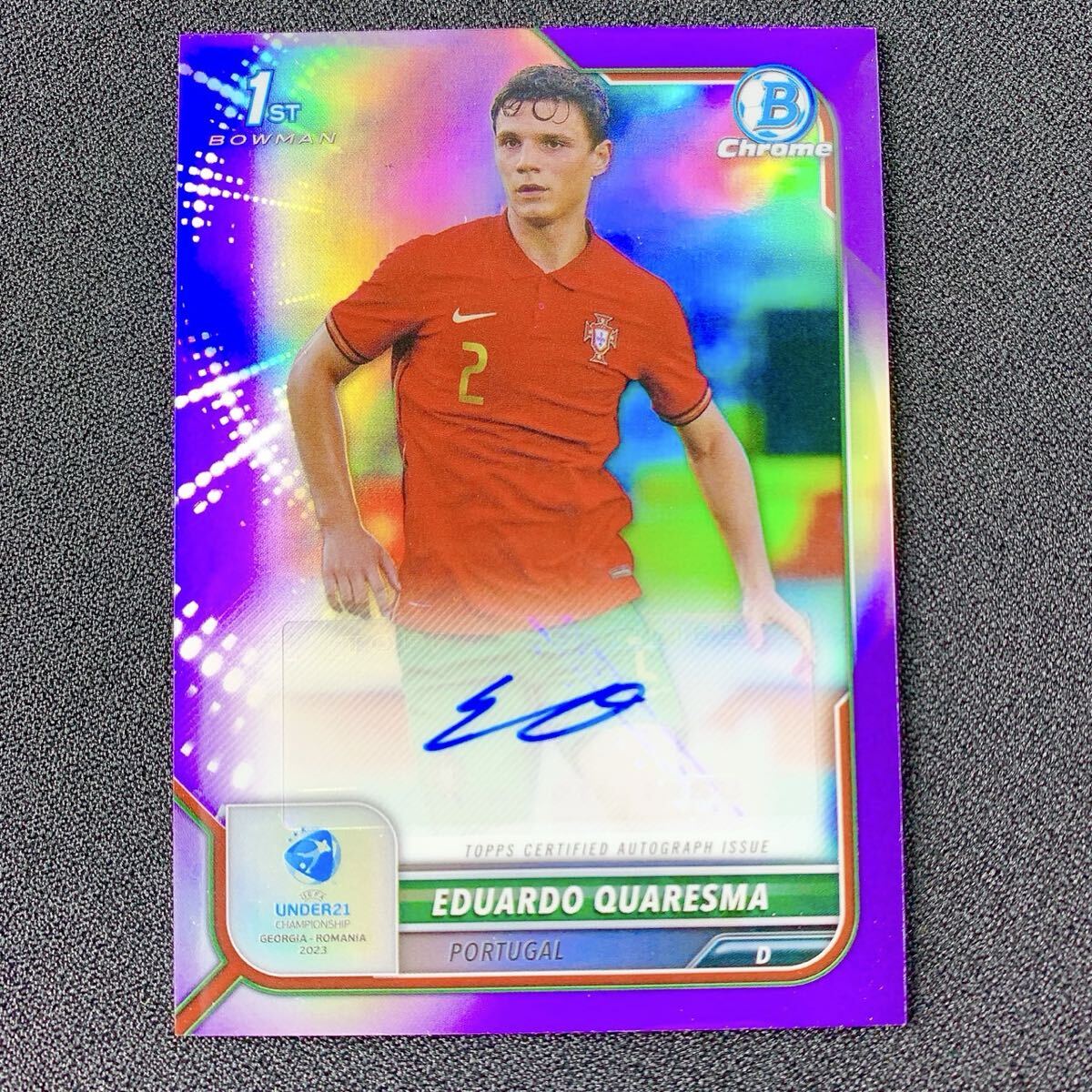 250シリ【EDUARDO QUARESMA】 Topps Bowman Chrome RC Auto Road to 