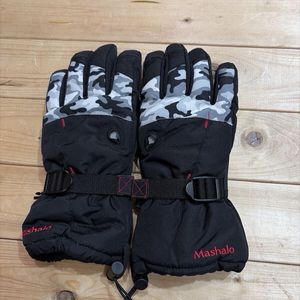 Mashalo スキー スノーボード グローブ 手袋 Alpine サイズ【M】 大人 メンズ 迷彩 カモ