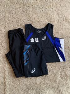 引退品　平塚市立金◯中学校　陸上部　ユニフォーム　メンズ　M L ロングタイツ　ランニ