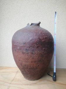 信楽焼　自然釉　古陶器 壺 時代物 骨董品 花器 信楽 壺のYahoo!オークション(旧ヤフオク!)の相場・価格を見る｜Yahoo