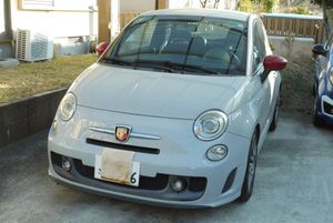 フィアット500アバルト 希少！左ハンドル5速 検8年6月