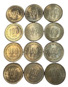 韓国100ウォン硬貨の値段と価格推移は？｜4件の売買データから韓国100