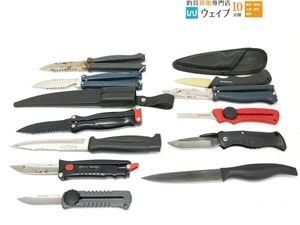 シマノ カザックス ダイワ 等 フィッシュナイフ 折り畳みナイフ 計11点