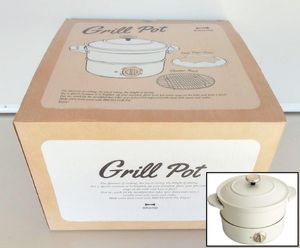 [未使用品] イデアインターナショナル BURUNO ブルーノ グリルポット BOE029-WH ホワイト