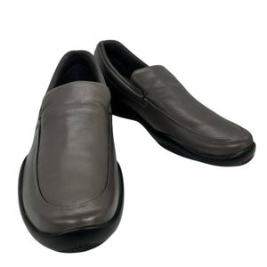 PRADA プラダ シューズ レザー ローファー グレー系 0920 39 24.5cm