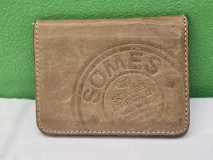 T★送料無料 SOMES ソメス レザー カードケース 名刺入れ/免許書入れ ベージュ系/ライト