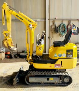 ☆中古・美品 ★ミニ 油圧ショベル(ミニユンボ) ★コマツ★ PC09-1★ ☆時間２０７☆建機