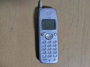 当時物 携帯電話 ジャンク 動作未確認/IDO cdmaOne C105P パープル 松下通信工業 パナソ