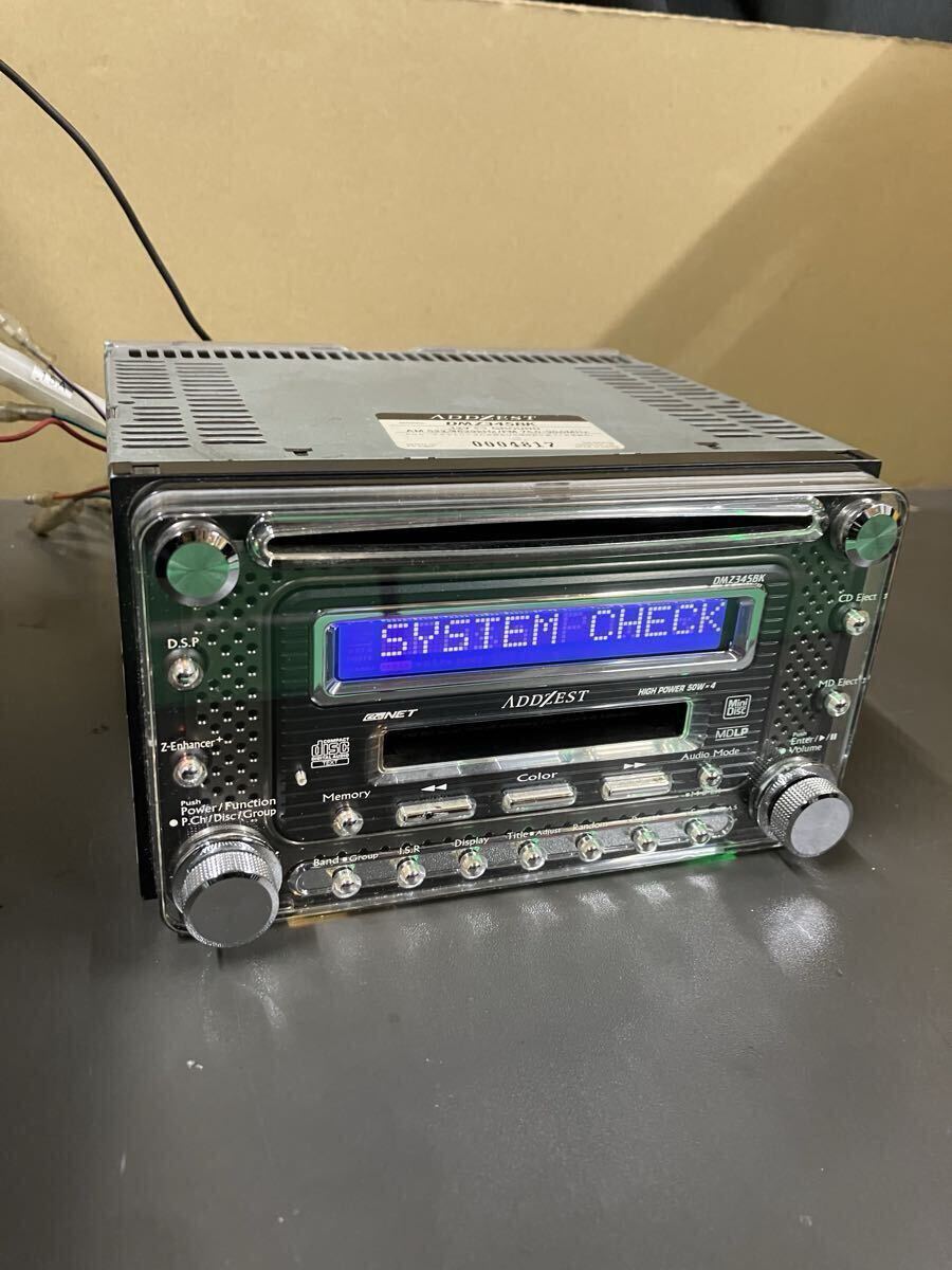 ADDZEST アゼスト DMZ345BK 2DIN CD MDデッキ カーオーディオ カー