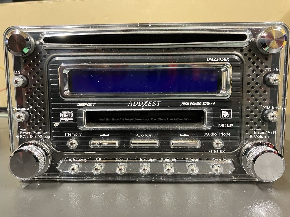ADDZEST アゼスト DMZ345BK 2DIN CD MDデッキ カーオーディオ カー