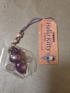 【D0107】キティ ご当地 限定 根付◇◇2001◆北海道限定◆クリオネ〇ご当地キティ サンリ