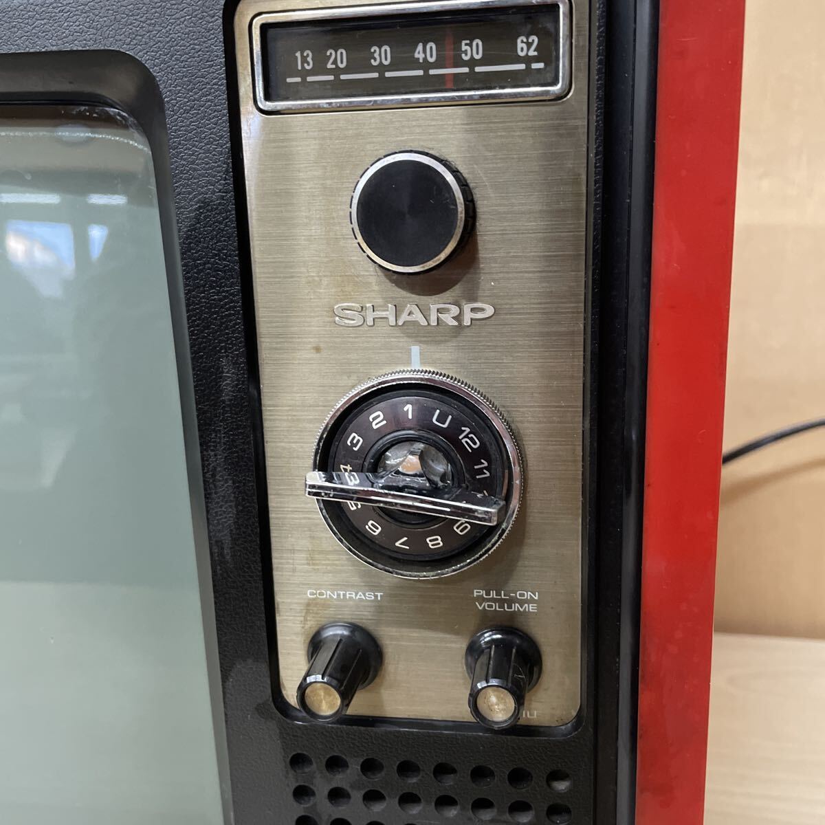 昭和レトロ 当時物 SHARP シャープ ブラウン管テレビ 白黒テレビ