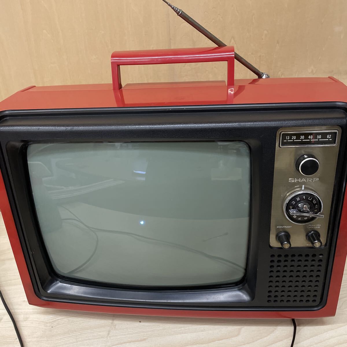 昭和レトロ 当時物 SHARP シャープ ブラウン管テレビ 白黒テレビ