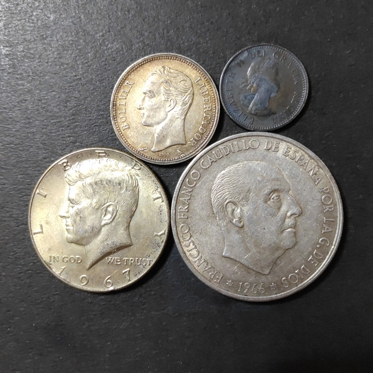 外国銀貨 ベネズエラ5B銀貨 1936年 【公式通販】