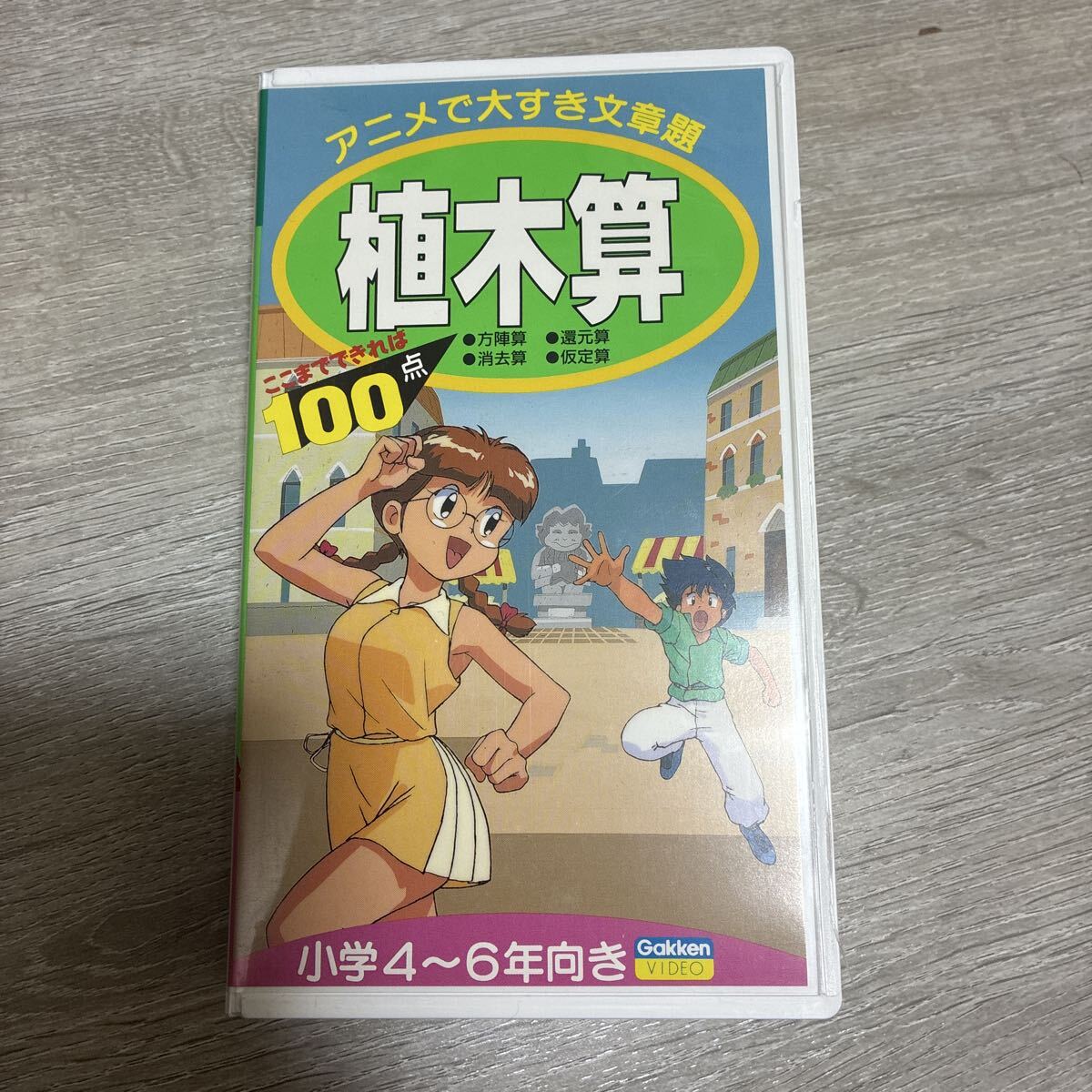 VHS 学研の頭脳開発ビデオ 植木算 小学4～6年向き アニメ 学習 ビデオ