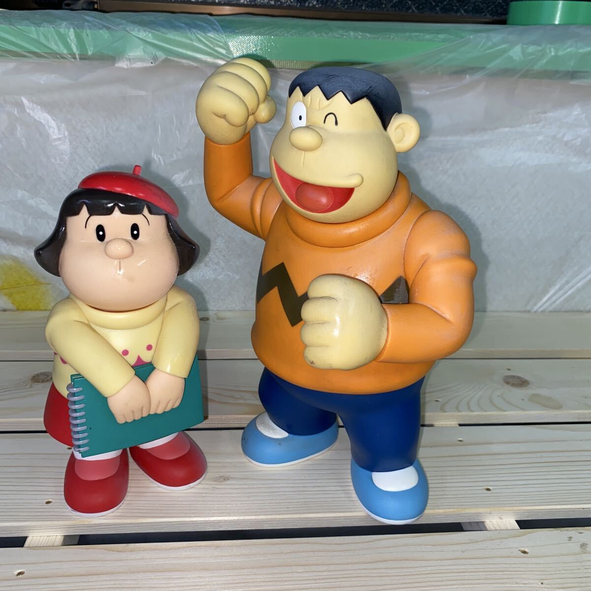 ドラえもん ジャイアン ジャイ子 ソフビ 2体セット レトロ そふひ