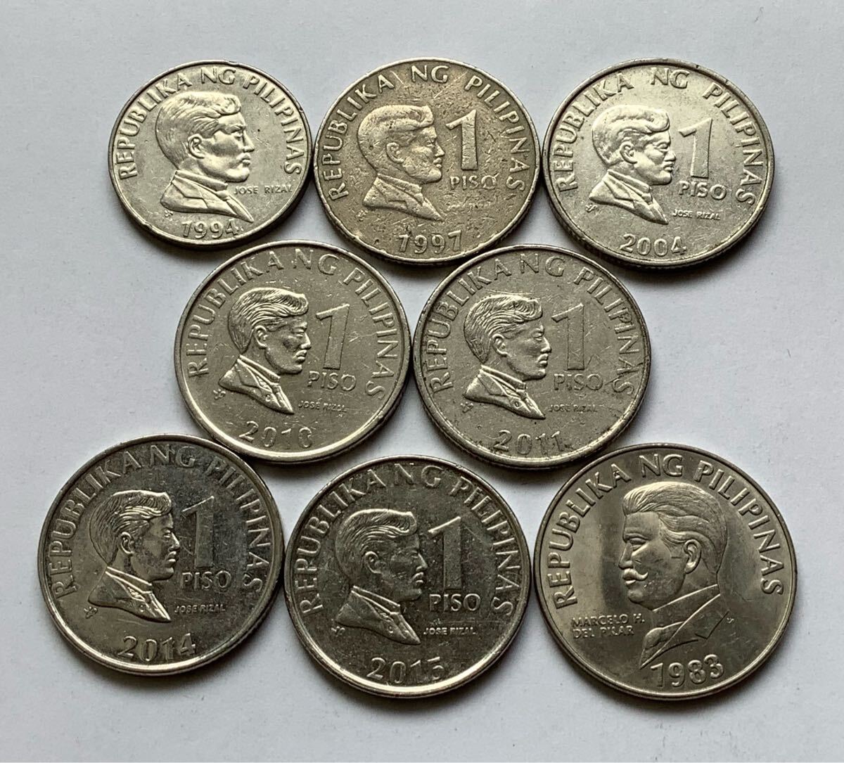 2586【フィリピンPHP】大型1ペソ　硬貨　ランダム20枚 フィリピン 1ペソ 硬貨 セット 1974年 2003年｜Yahoo!フリマ（旧PayPay