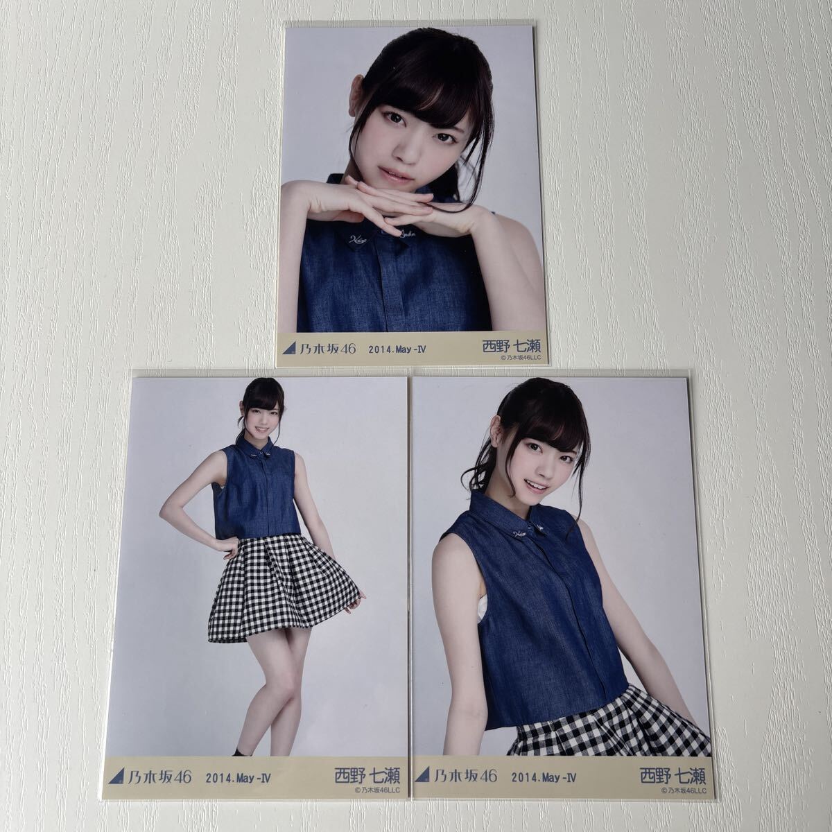 乃木坂46 西野七瀬 生写真 2014.May-Ⅴ-フルーツモチーフ コンプ