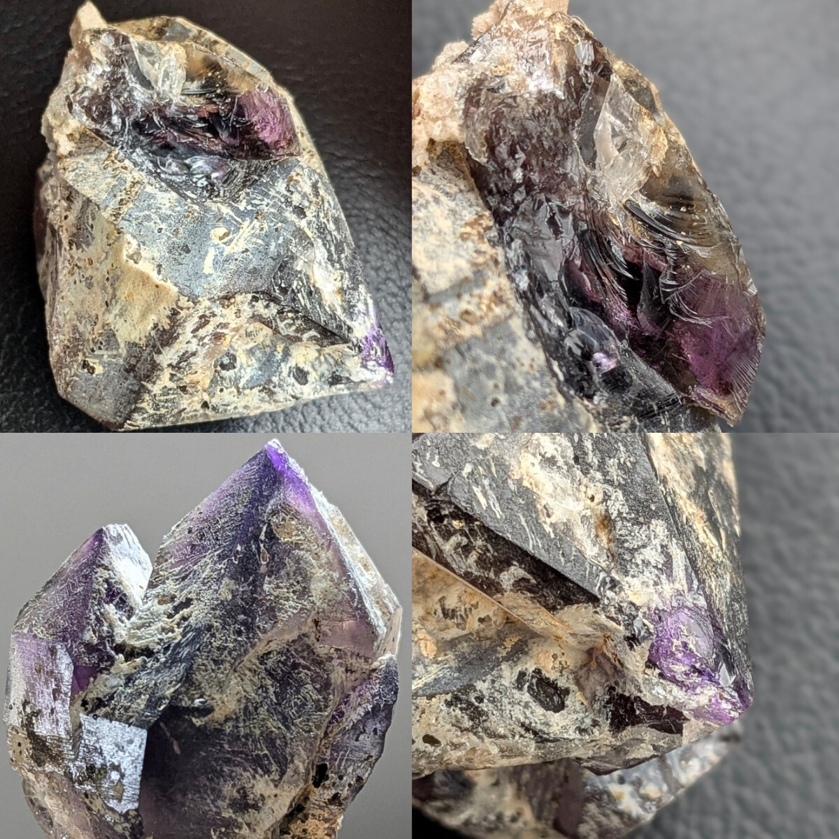 鉱物　国産　紫水晶　アメジスト 紫水晶 (アメジスト) 国産(滋賀県高島市マキノ町 山崎山) No.559(原石