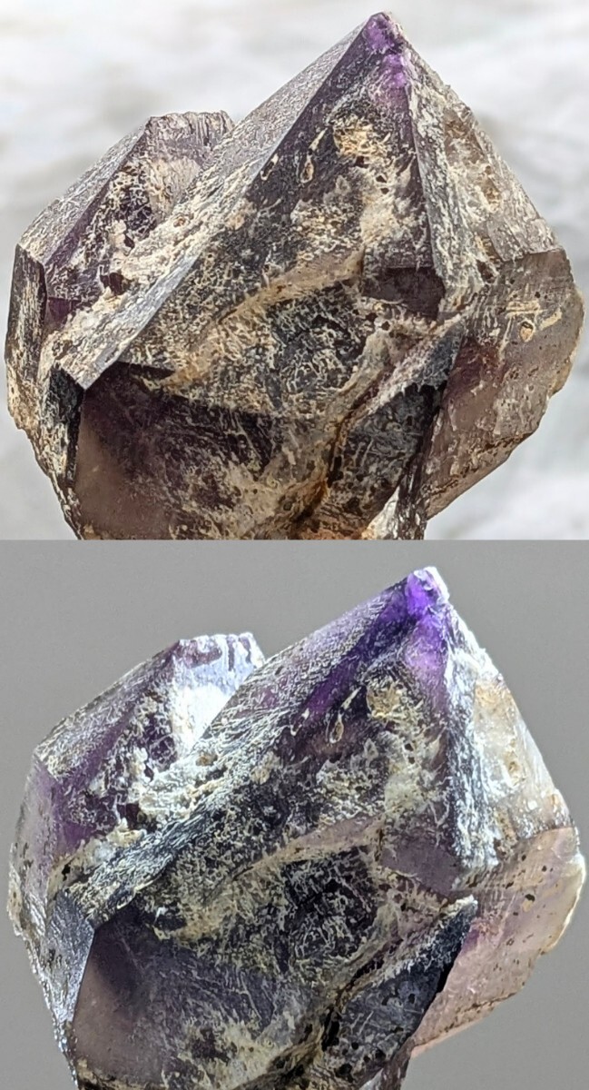 紫水晶 (アメジスト) 国産(滋賀県高島市マキノ町 山崎山) No.559(原石