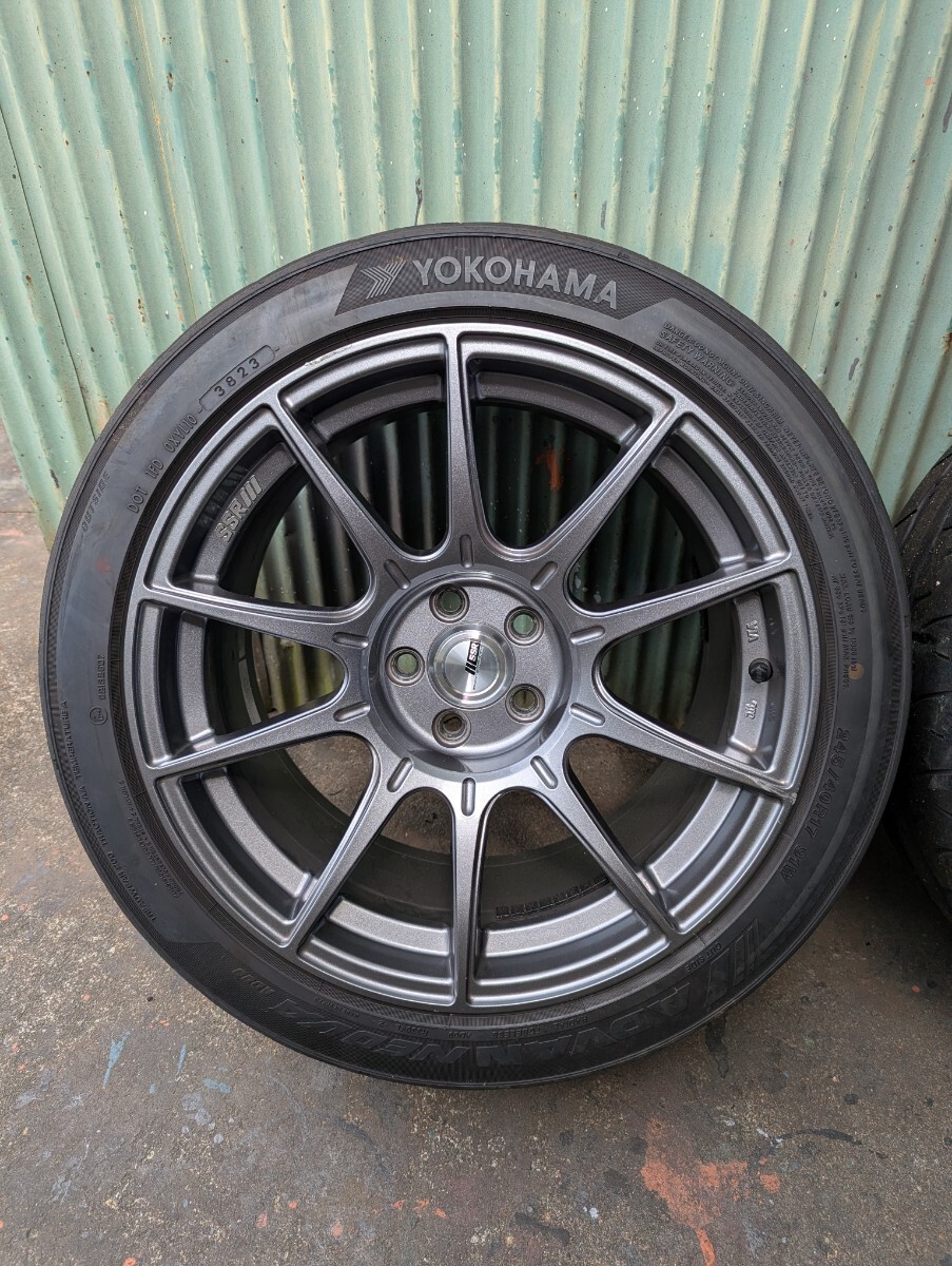 SSR GTX01 ホイール 17インチ 9J 38 5穴 PCD100 2本 シャンク品 GR86