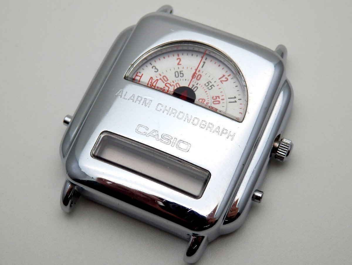 CASIO ALARM CHRONOGRAPH AQ-441 307 QZ クォーツ フェイスのみ 動作