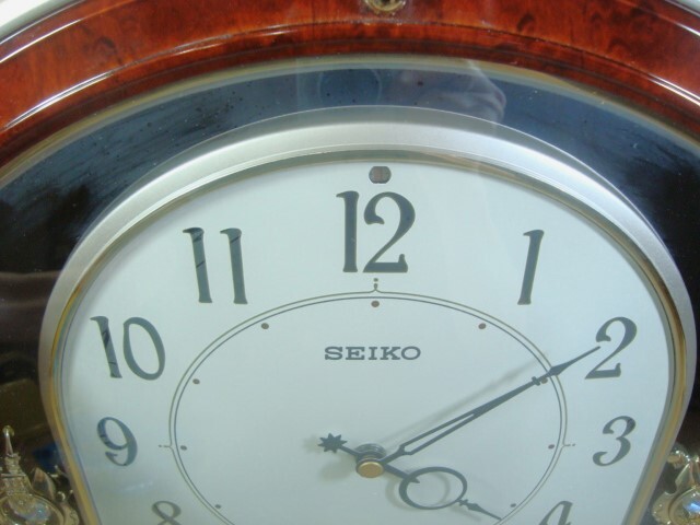 SEIKO セイコー☆掛け時計 からくりメロディ時計 ZigZag AM625B