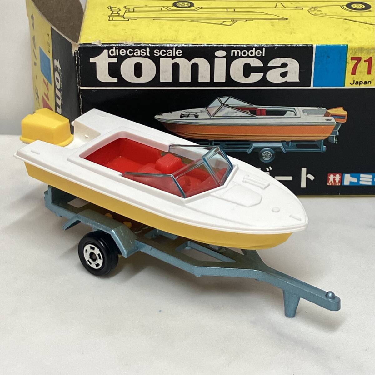 トミカ No.71】ヤマハ ボート デッドストック品 黒箱 トミー 日本製